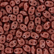 SuperDuo Beads 2.5x5mm Powdery - Copper